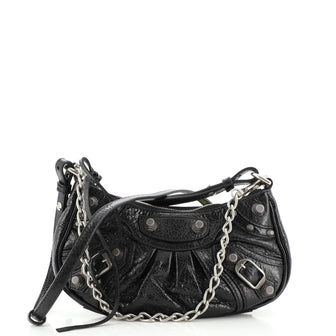 Balenciaga Le Cagole Giant Studs Shoulder Bag Leather Mini