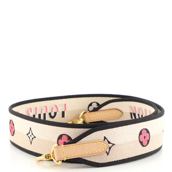 Louis Vuitton Logo Shoulder Strap Jacquard Wide