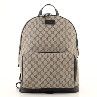 Gucci Zip Pocket Backpack GG Coated Canvas Medium