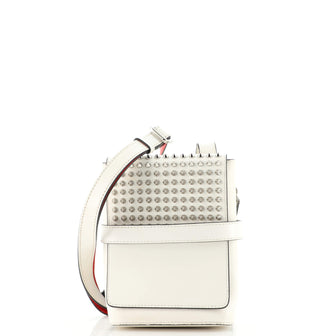 Christian Louboutin Benech Reporter Bag Spiked Leather