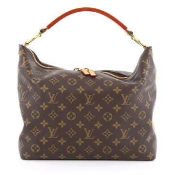 Louis Vuitton Sully Handbag Monogram Canvas PM Brown