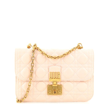Christian Dior Dioraddict Flap Bag Cannage Quilt Lambskin Medium