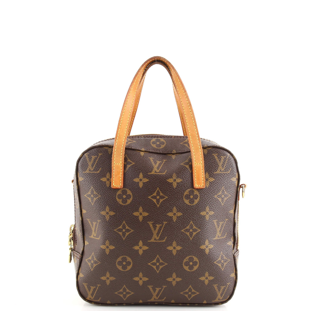 Louis Vuitton Spontini Handbag Monogram Canvas Brown 1768661