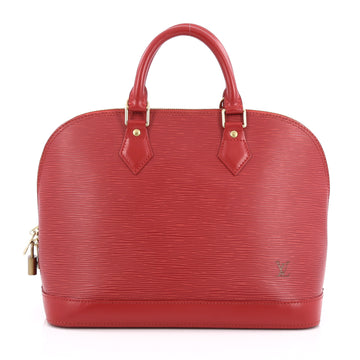 Louis Vuitton Alma Handbag Epi Leather PM Red