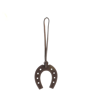 Hermes Paddock Horseshoe Bag Charm Leather