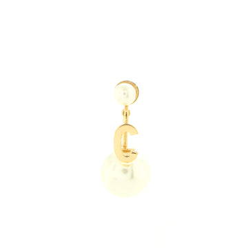 Christian Dior My ABCDior Letter Earring Earrings Metal with Faux Pearl
