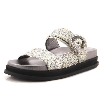 Jimmy Choo Women's Marga Sandals Glitter Leather