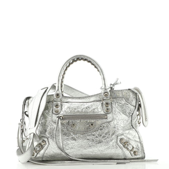 Balenciaga City Giant Studs Bag Leather Small