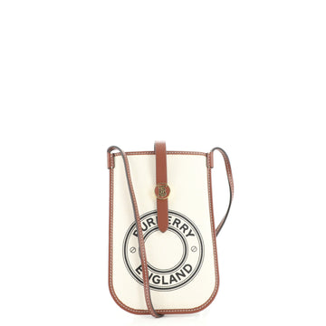 Burberry Anne Phone Case Crossbody Bag Printed Canvas and Leather