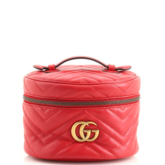 Gucci GG Marmont Vanity Backpack Matelasse Leather Mini