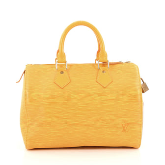 Louis Vuitton Speedy Handbag Epi Leather 25 Yellow
