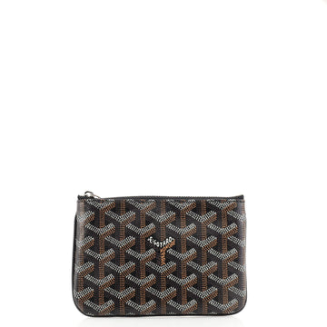 Goyard Senat Zip Pouch Coated Canvas Mini