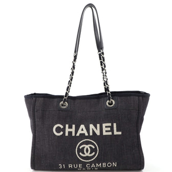 Chanel Deauville Tote Denim Small