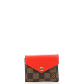 Louis Vuitton Zoe Wallet Damier and Leather