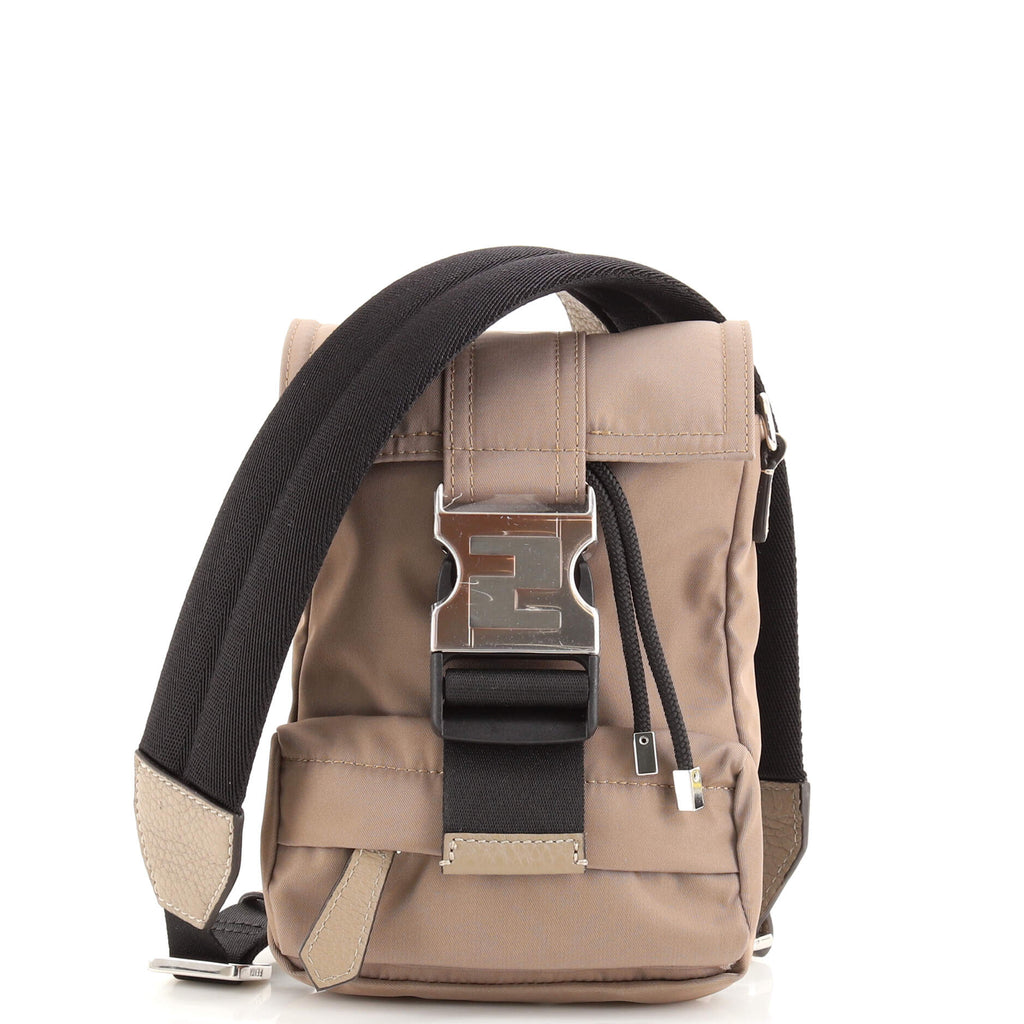 fendiness mini backpack Fendi Fendiness Backpack Nylon Mini Green 1770125