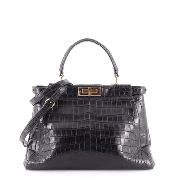 Fendi Peekaboo Bag Crocodile Regular