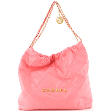 Chanel 22 Chain Hobo Quilted Calfskin Medium