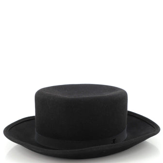 Chanel CC Wide Brim Hat Rabbit Felt