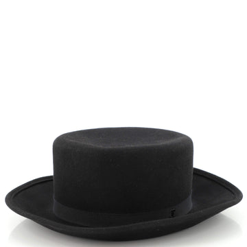 Chanel CC Wide Brim Hat Rabbit Felt
