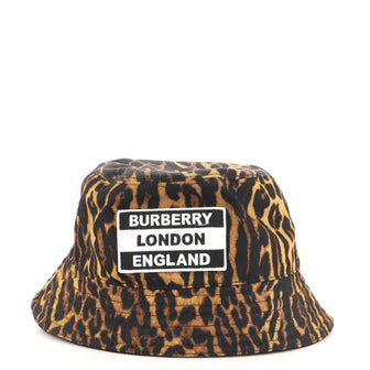 Burberry Logo Reversible Bucket Hat Printed Nylon