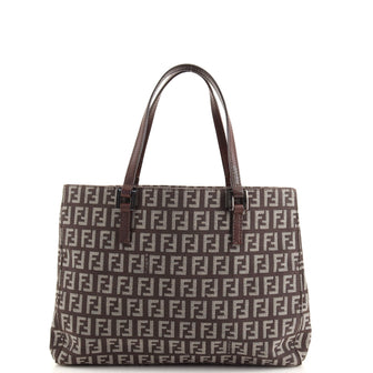 Fendi Vintage Shopping Tote Zucchino Canvas Small