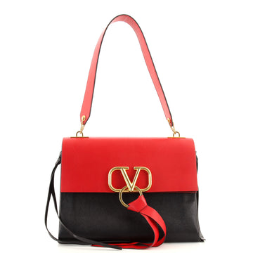 Valentino VRing Shoulder Bag Leather Medium