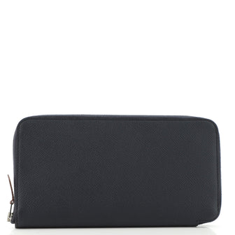 Hermes Azap Zip Around Wallet Silk'in Epsom Long