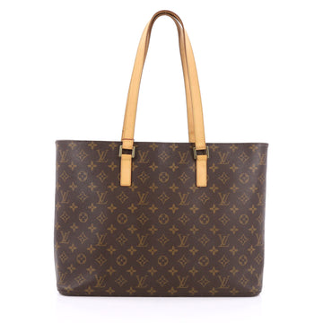 Louis Vuitton Luco Handbag Monogram Canvas Brown