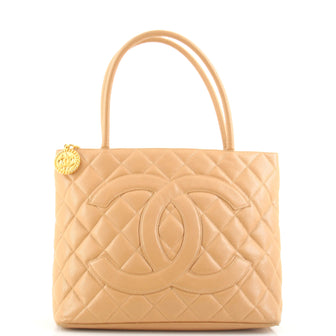 Chanel Medallion Tote Quilted Caviar