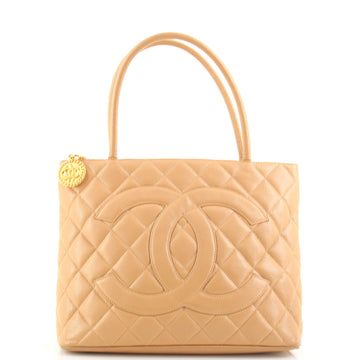 Chanel Medallion Tote Quilted Caviar