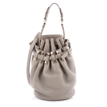 Alexander Wang Diego Bucket Bag Leather Large gray