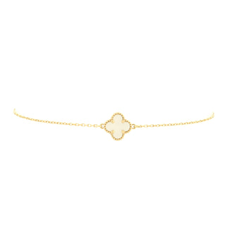 Van Cleef & Arpels Sweet Alhambra Bracelet 18K Yellow Gold and Mother of Pearl