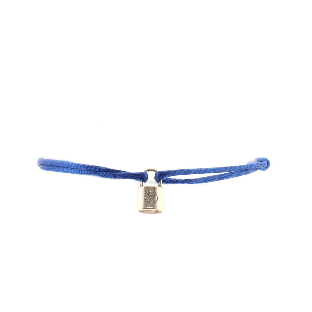 Louis Vuitton Blue Monogram Lockit Bracelet | Yoogi's Closet