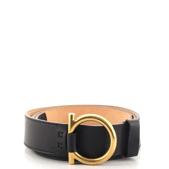 Salvatore Ferragamo Gancini Belt Leather Wide