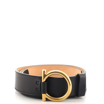Salvatore Ferragamo Gancini Belt Leather Wide