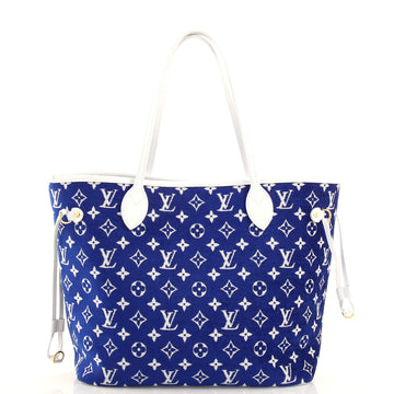 Louis Vuitton Neverfull NM Tote LV Match Monogram Jacquard Velvet MM