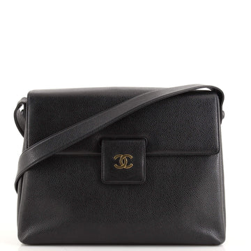 Chanel Vintage CC Flap Shoulder Bag Caviar Medium