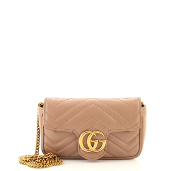 Gucci GG Marmont Flap Bag Matelasse Leather Super Mini