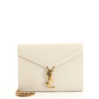 Saint Laurent Cassandra Chain Wallet Leather