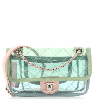 Chanel Coco Splash Flap Bag Quilted PVC With Lambskin Small