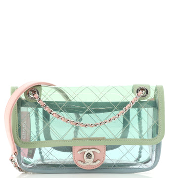 Chanel Coco Splash Flap Bag Quilted PVC With Lambskin Small