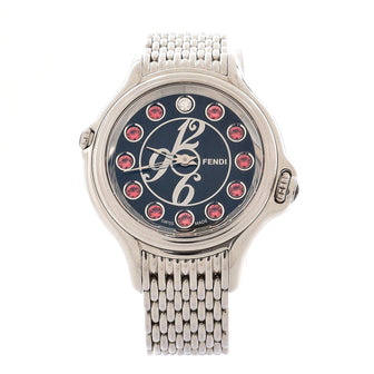 Fendi Crazy Carats Numerals Quartz Watch Stainless Steel with Gemstones 38