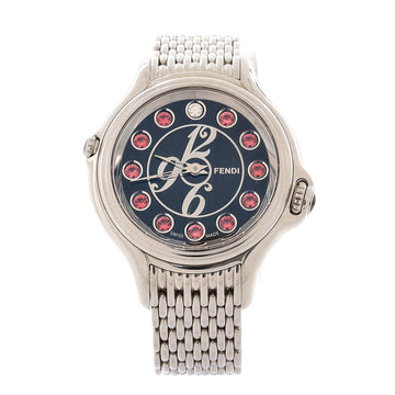 Fendi Crazy Carats Numerals Quartz Watch Stainless Steel with Gemstones 38