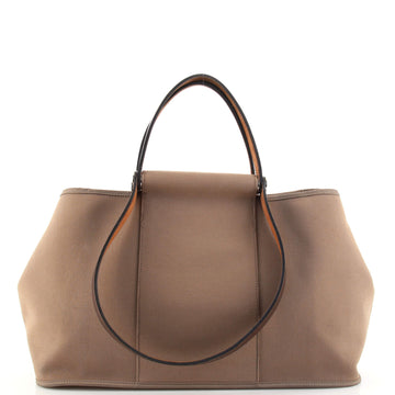 Hermes Cabag Elan Toile and Leather 39