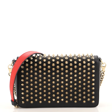 Christian Louboutin Zoompouch Crossbody Bag Spiked Leather