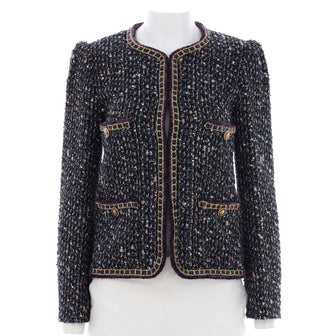 Chanel Women's Four Pocket Chain Around Jacket Tweed