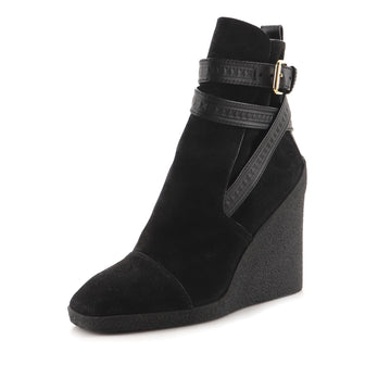 Louis Vuitton Women's Crossroads Wedge Ankle Boots Suede