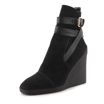 Louis Vuitton Women's Crossroads Wedge Ankle Boots Suede