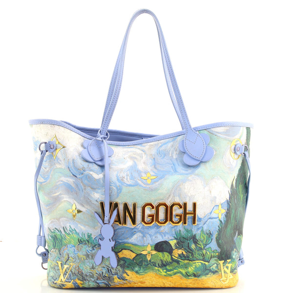 Louis Vuitton Neverfull NM Tote Limited Edition Jeff Koons Van Gogh Print  Canvas MM Multicolor 1976268