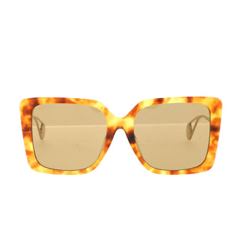 Gucci Square Sunglasses Acetate with Metal